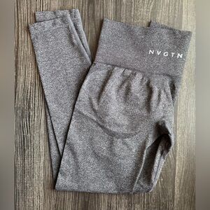 NVGTN Black/Grey Contour Seamless High-Rise Leggings